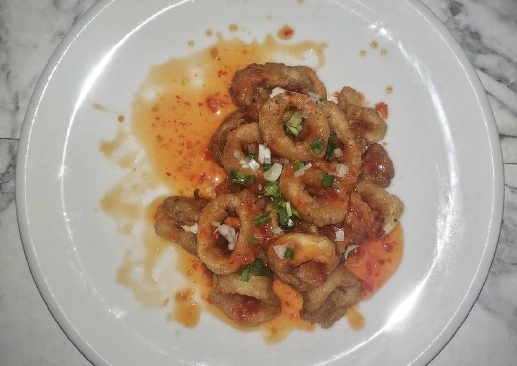 Cumi Tepung Saos Bangkok