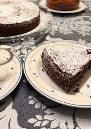Una foto de Tarta Caprese sin gluten y sin lactosa