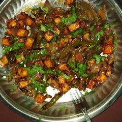 A picture of Paneer chilli.