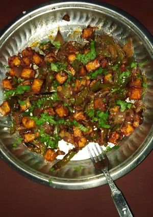 A picture of Paneer chilli.