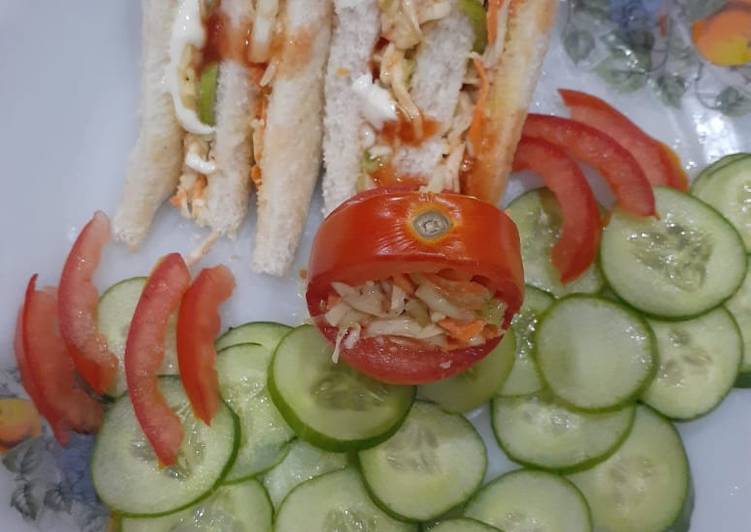 Recipe of Homemade Mayo chicken club sandwich 🥪