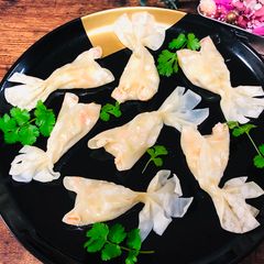 A picture of Goldfish Gyoza Dumplings.
