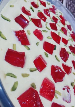 عکسی از دستور دسر خورده ژله ای