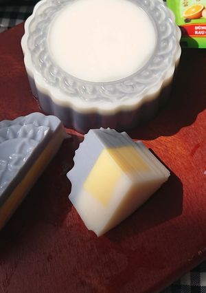 Hình của món Flan rau câu không cần hấp.