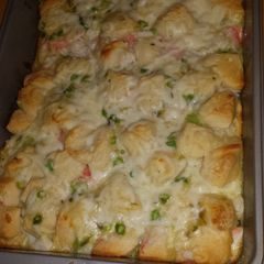 A picture of Seafood casserole.