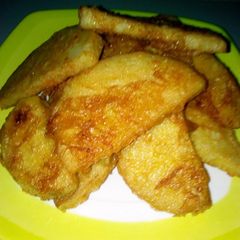A picture of Fried yam and egg.