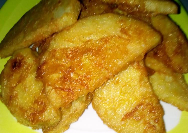 Fried yam and egg