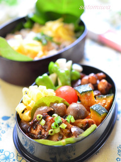 A picture of A Local Flavor of Gifu Magnolia Leaf Miso Pork Bento.