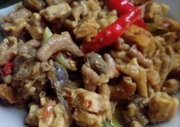 Tumis usus ayam