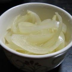 A picture of Macrobiotic Onions Simmered in Plum Vinegar.
