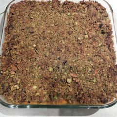 A picture of Chef john's sweet potato casserole.