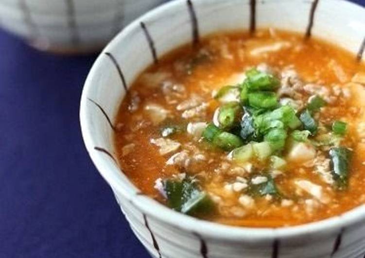 Silken Tofu & Ground Meat Korean Soup