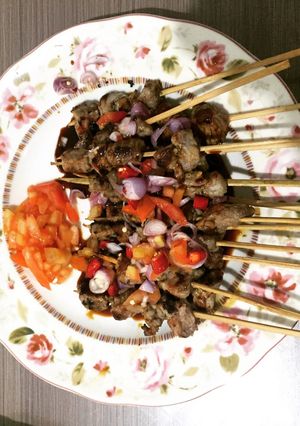 Foto resep Sate sapi with olive oil