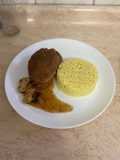 Medallones de carne mechada con champiñones