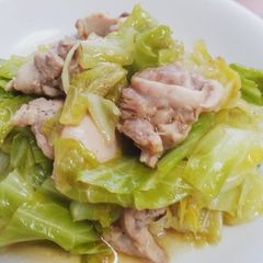 A picture of Easy Chicken Stock Flavored Chicken & Cabbage.