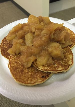 A picture of Jay's Greek Apple Pancakes.