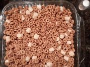 A picture of cereal bars marshmallow