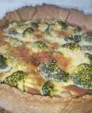 Tarta de brócoli con masa integral