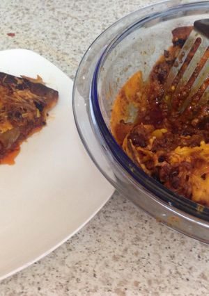 A picture of My Layered Meaty Sweet Chili Tortilla Bake (Not Lasagne) 😍.
