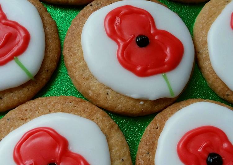 Vickys Remembrance Day Lemon Poppy Seed Cookies GF DF EF SF NF