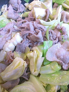A picture of Economical and Flavorful Pork Belly and Cabbage Stir-fry with Salt and Pepper.