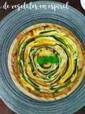 Tarta de vegetales en espiral