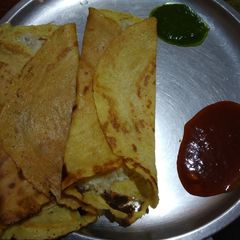 A picture of Moong daal cheela.