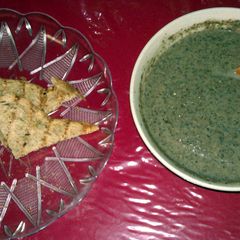 A picture of carla's super mushroom soup.