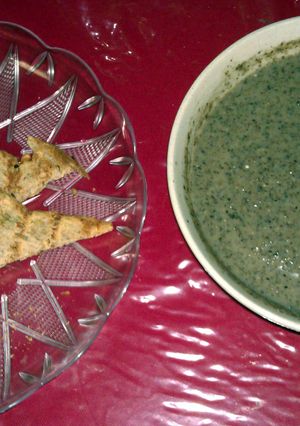 A picture of carla's super mushroom soup.