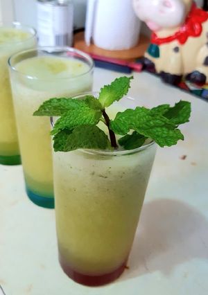 Una foto de Jugo de Melón Hierbabuena ☺🌿