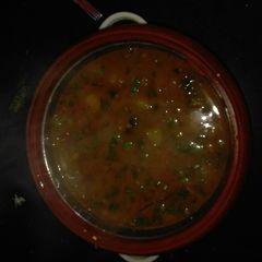 Aloo (potato) matar (peas) A picture of Aloo (potato) matar (peas).