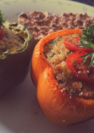 A picture of Capsicum omelette.