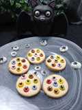 Galletas con ojos fantasía para Halloween