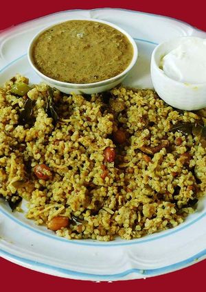 A picture of Kodo millet uppuma.