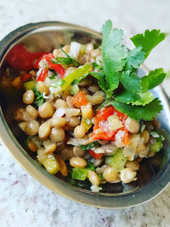 Una foto de Ensalada de lenteja