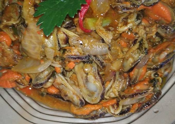 Kerang Ijo Asam Manis Pedas (Kupas)