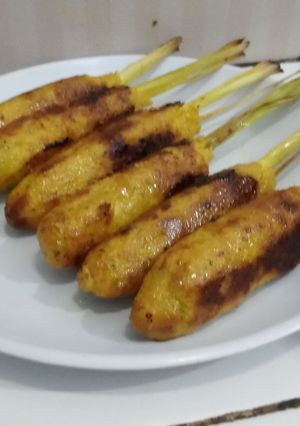 Foto resep Sate Lilit Ikan Tuna & Sambal matah