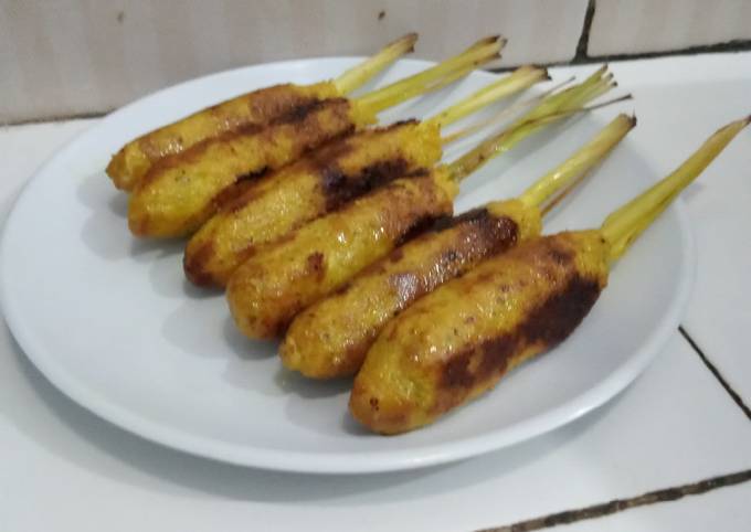 Cara bikin Sate Lilit Ikan Tuna & Sambal matah Cara bikin Sate Lilit Ikan Tuna & Sambal matah