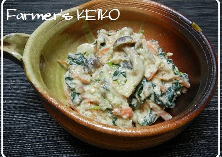 [Farm House Recipe] Shiro-ae Vegetables and Mushrooms