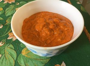 Une photo de Sauce multi usages aux deux citrons, poivron grillé, épices et coriandre
