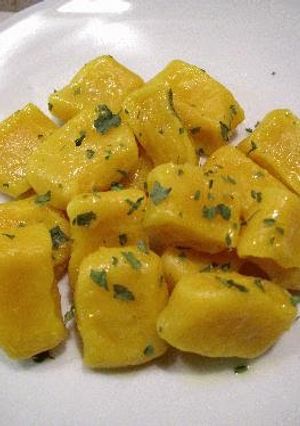 A picture of Kabocha Gnocchi.