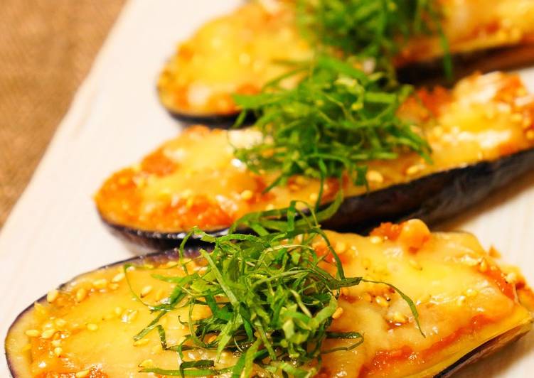 Easiest Way to Prepare Speedy Fried Eggplant with Miso and Melted Cheese