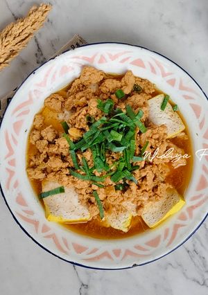 Foto resep Tahu Kukus Siram Ayam Cincang