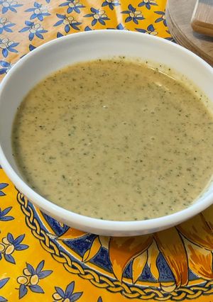 Une photo de Marinade moutarde ail chèvre basilic au bouillon de champignons