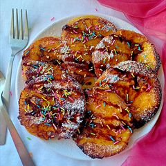 A picture of Brown Bread Banana toast.