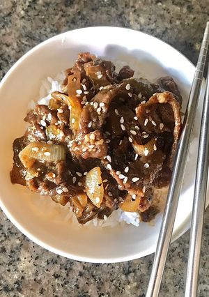 Foto resep Beef teriyaki ala hokben