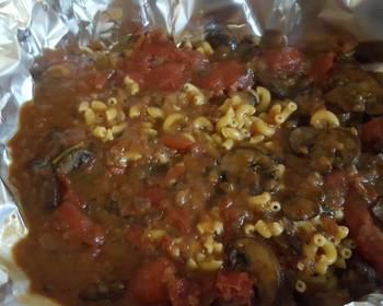 New Recipe Macaroni with Tomatoes and Mushrooms From the Settlement Cookbook1965 Delicious Nutritious