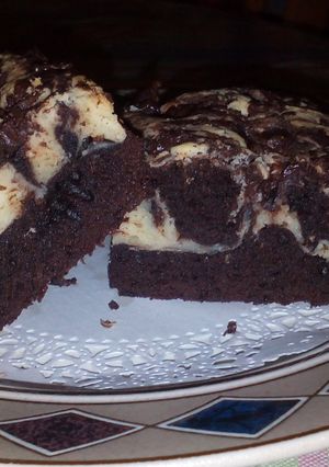 A picture of Cream-Cheese Brownies.