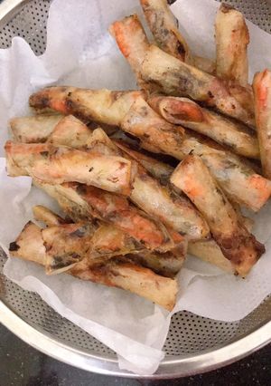 Hình của món Ram tôm đất (chả giò tôm đất).