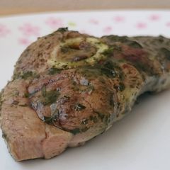 Lamb With Mint Sauce A picture of Lamb With Mint Sauce.
